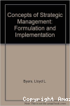 Concepts of stratégie management