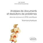 Analyses de documents et résolutions de problème:dans les concours en CPGE scientifiques:sciences physiques vignette