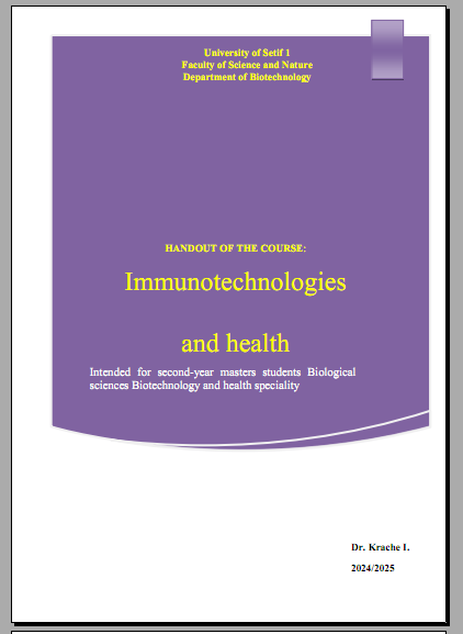 Immunotechnologies and health