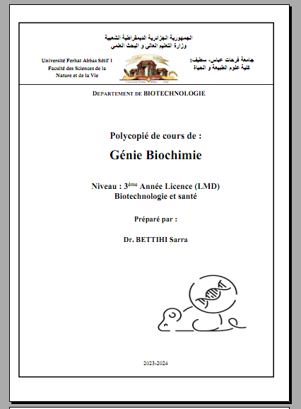 Génie Biochimie