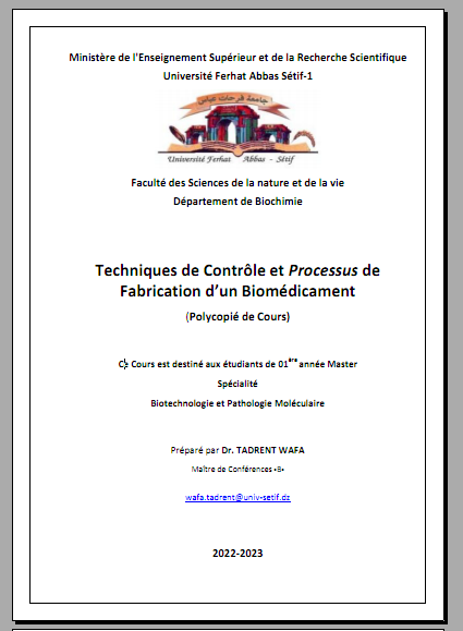Techniques de Contrôle et Processus de Fabrication d’un Biomédicament