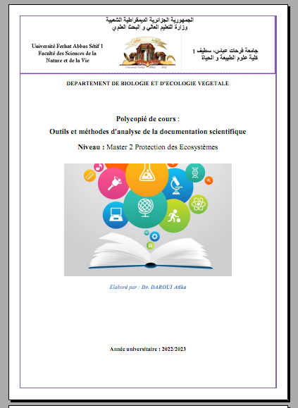 Outils et méthodes d'analyse de la documentation scientifique