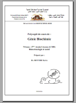 Génie Biochimie vignette