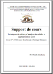 Techniques de culture, d’analyse des cellules et applications en santé vignette