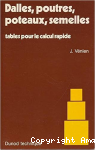 Dalles, Poutres, Poteaux, Semelles