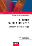 Algèbre pour la licence 3