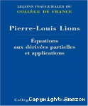 Equations aux dérivées partielles et applications
