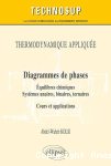 Diagrammes de phases, équilibres chimiques, systèmes unaires, binaires, ternaires