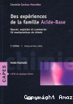 Des expériences de la famille Acide-Base
