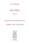 Equations différentielles Tome 3