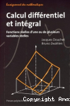 Calcul différentiel et intégral