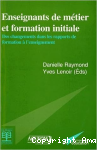 Enseignants de métier et formation initiale